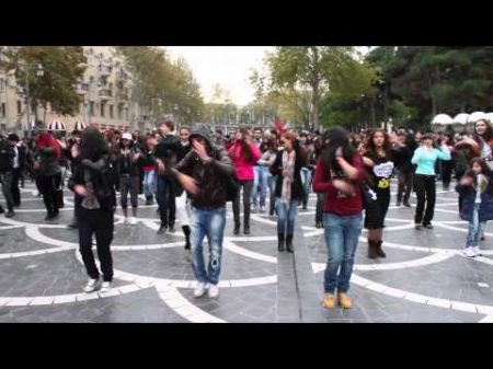MADAGASCAR Flashmob in Baku FLASHMOB Azerbaijan Танец на улицах Баку