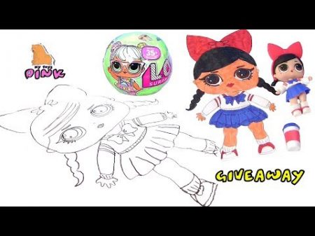 КАК НАРИСОВАТЬ КУКЛУ ЛОЛ С ПИНК How to Draw Coloring Pages Book for Kids