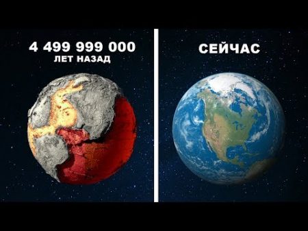 Земля 4 499 999 000 лет назад за 7 минут