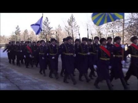 22 02 2014 Митинг и церемония возложения корзин у Штаба 29 ой общевосковой армии