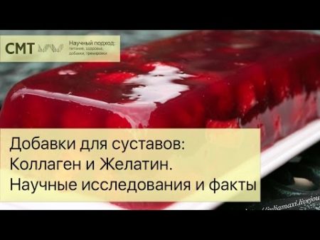 Добавки для суставов Коллаген Желатин Научные исследования и факты