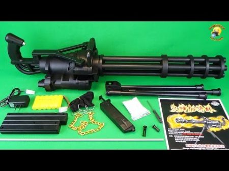 Миниган игрушечный пулемет Toy Gun Minigun M134 airsoft sport gun