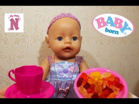 Кукла Беби Бон громко плачет Магия и волшебство для детей Настя кормит куклу Baby Born