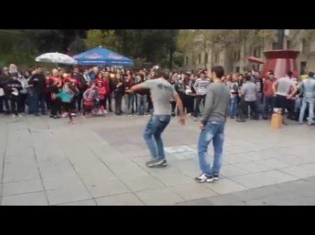 Чеченцы и Грузины танцуют лезгинку в Грузий ჩეჩნები და ქართველები ცეკვავენ ერთად ლეზგინკას