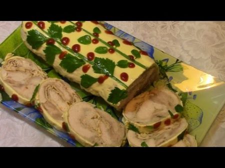 Руляда из курицы Как приготовить праздничный куриный рулет