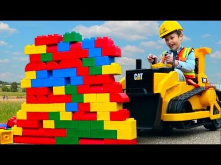 БУЛЬДОЗЕР машинка для детей Kids ride on bulldozer CARS