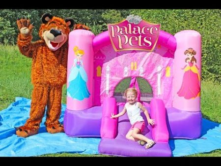 Замок Принцессы Диснея КЛАССНЫЙ БАТУТ для девочек Disney Princess Castle
