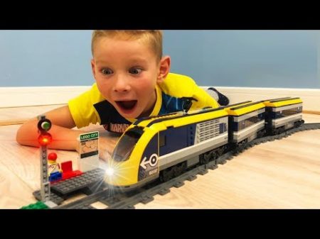 ПОЕЗД и ЖЕЛЕЗНАЯ ДОРОГА Lego 60197 видео для детей Скоростной поезд как в Европе сделали аварию