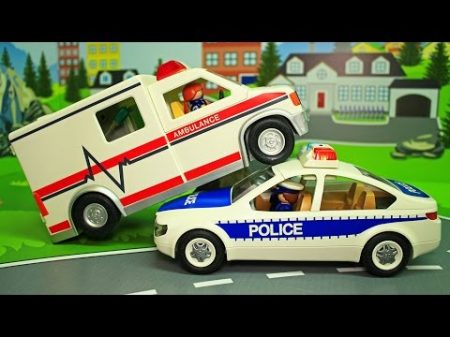 Игрушечные машинки Скорая помощь Полицейская машина и Пожарная у видео для детей Кто важнее!