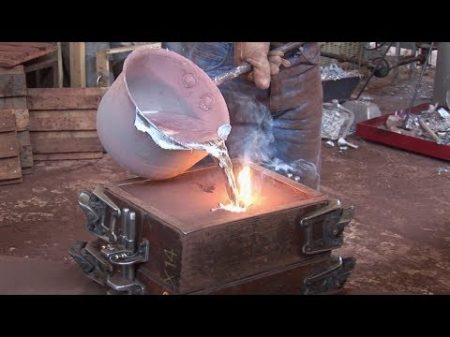 Amazing Cast Aluminum Process Using Sand Mold Fast Melting Metal Casting Technology Working