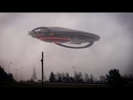 Тайная съёмка НЛО 2018 Пришелец поднимается на свой корабль