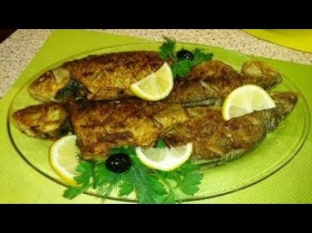 Караси с чесноком жареные