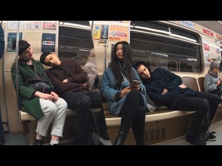 ПРАНК СПИТ На Людях В МЕТРО 2 Sleeping on Strangers in the Subway 2