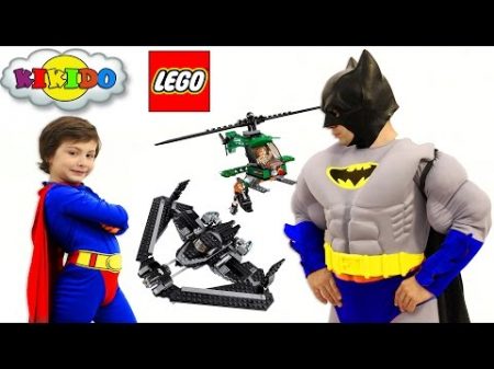 Лего Бэтмен против Супермена 76046 Битва Супергероев в небе Обзор и сборка конструктора Кикидо
