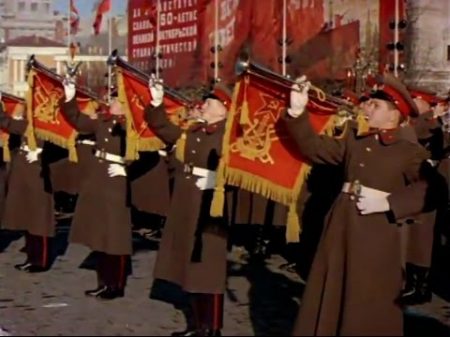 Soviet October Revolution Parade 1967 Color Highlights
