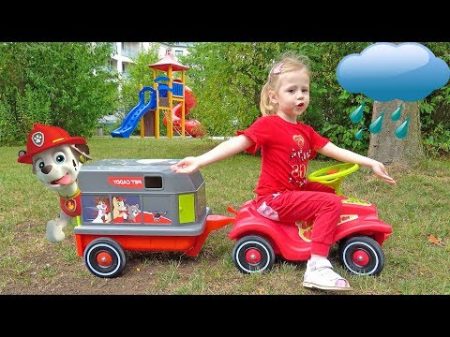 Настя спасает игрушки патруль щенячий на детской площадке Видео для детей