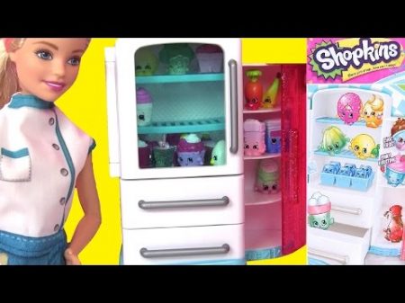 Играем в Куклы Барби! ХОЛОДИЛЬНИК 6 СЕЗОНА ШОПКИНС! Nice N Icy Fridge Шопкинс Игрушки на Русском