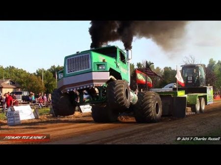 Semi Truck Pulls! 2017 Kent City Pull ft Green Ghost