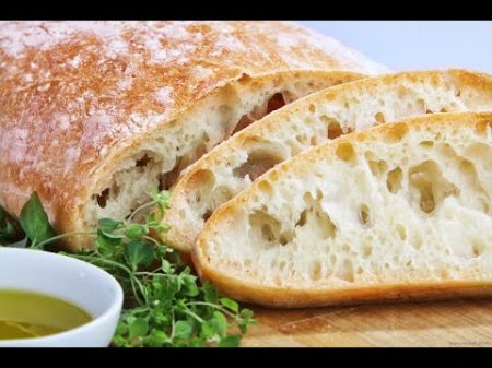 Итальянский хлеб Чиабатта рецепт теста за 5 минут