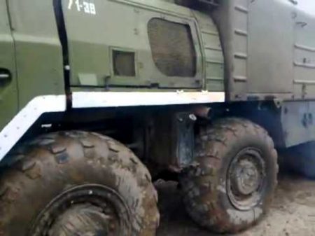 МАЗ 543 горит Автомобильные войска автобат