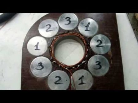 САМОДЕЛЬНЫЙ ТРЕХФАЗНЫЙ ГЕНЕРАТОР НА ПОСТОЯННЫХ МАГНИТАХ THREE PHASE GENERATOR ИГОРЬ БЕЛЕЦКИЙ HD
