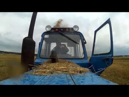 МТЗ 80 и КИР 1 5М на измельчении соломы озимой пшеницы оставляем органику в поле
