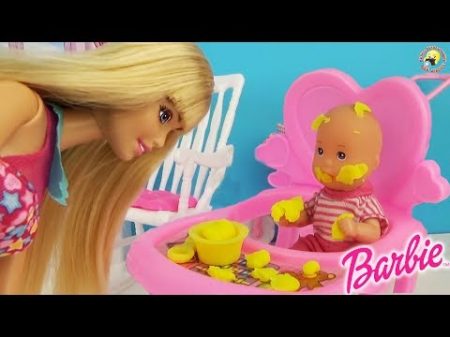 Мультики куклы мамы Барби Штеффи и малыши СБОРНИК 1 Детская комната Маленькие щенки Play Dolls