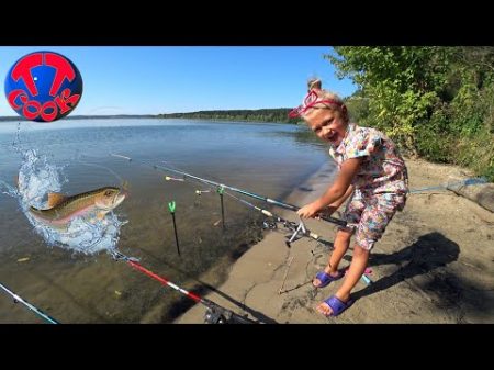 ЯРОСЛАВА НА РЫБАЛКЕ! Пикник на Природе с Палаткой Видео для детей