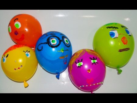 Baloon Finger Family NURSERY RHYMES Разноцветные Шарики Песенка Пальчики