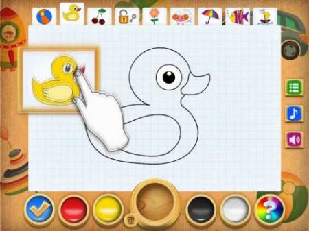 Образовательная игра для iPad Рисование и раскраска