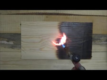 обжиг браширование и пропитка маслом сосновой доски wood aging