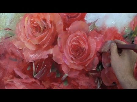 Как написать розы How to paint roses Oil painting by Oleg Buiko Живопись маслом