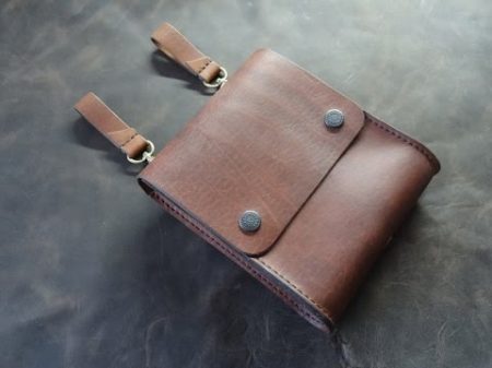 Уроки работы с кожей Сумка на пояс Making leather pouch