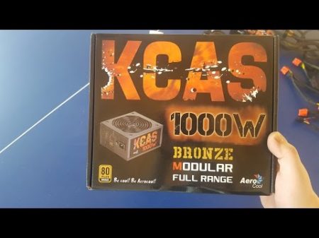 Распаковка Unboxing AeroCool KCAS 1000W