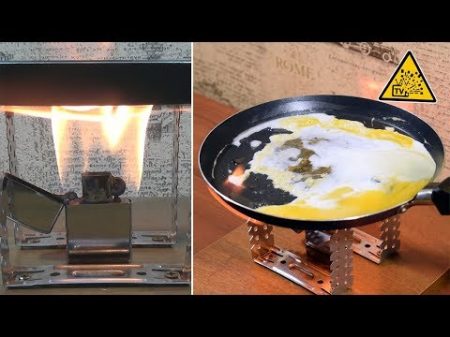 Тест зажигалок Жарим яичницу на Китайской Zippo