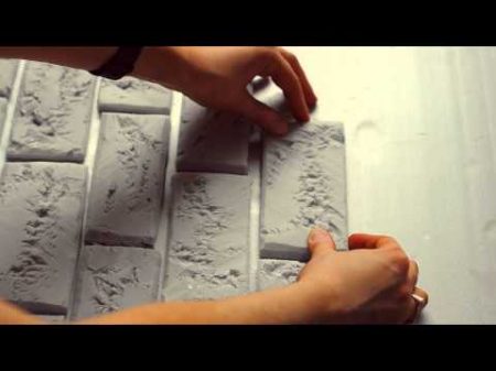 мастер класс кирпичная стена из пенопласта фотофон DIY brick wall of foam