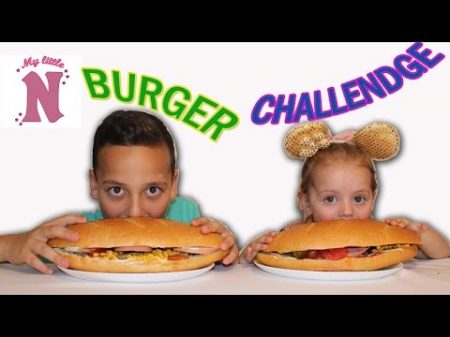 Бургер челлендж с цукатами и рыбой Вызов принят Burger Challenge