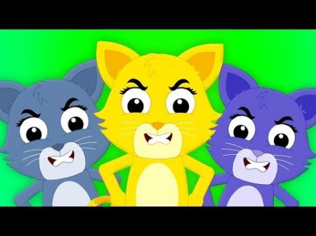 три маленькие котята кот песня детские стишки Three Little Kittens Cat Song For Kids