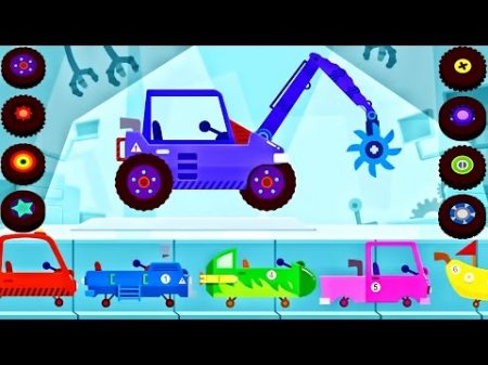 Emergency Vehicles Cartoons for children Dinosaur Digger Car Monster truck simulator for Kids