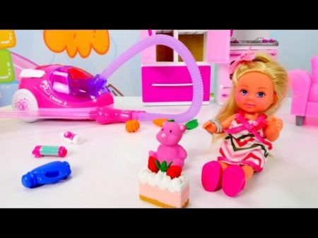 Дом Барби уборка с Кеном и Штеффи Мультик Барби