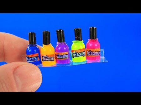 20 DIY miniature Hacks Makeup Backpack Shower and more