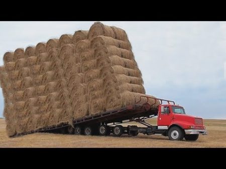 World Amazing Hay Bale Handling Technology Modern Agriculture Heavy Equipment Mega Machines Tractor
