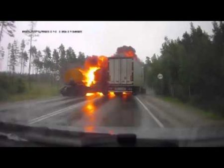 Аварии с бензовозами Огнеопасно flammable