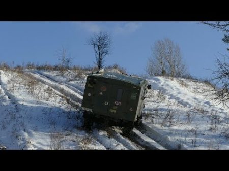 Попытка перевернуть ГАЗ 66 ОЧЕНЬ КРУТОЙ снежный ПОДЪЕМ off road 4x4