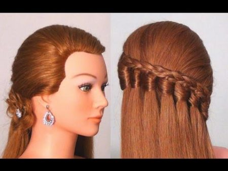 Прическа на каждый день с плетением Easy every day hairstyle tutorial