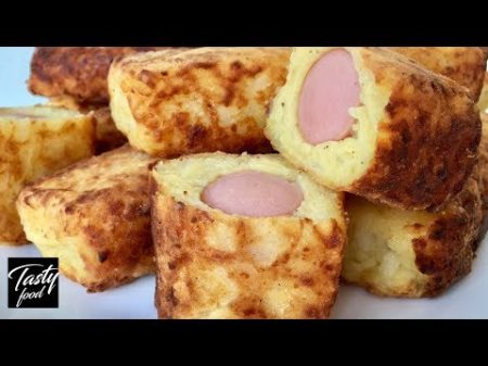 Картофельные Пальчики с Сосисками Классный Перекус!