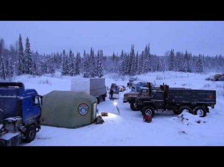 Пробка на зимнике Усинск 10 02 17