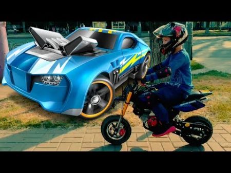 Den ride on Power POCKET BIKE to baby shop Unboxing New Hot Wheels car toys for kids