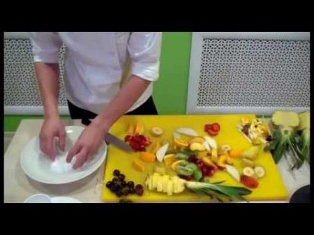 Как оформить фрукты на тарелке