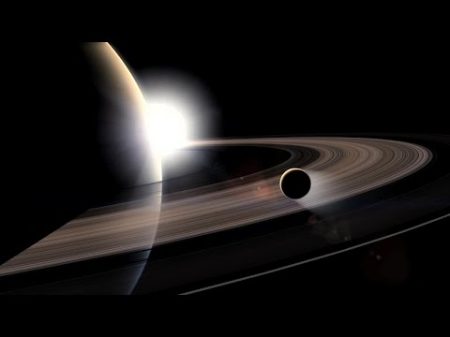 Спутники Сатурна Крупные и мелкие спутники гигантскои планеты Космос Вселенная 14 12 2016
